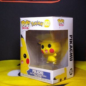 Pikachu waving Pokemon Funko Pop 553 NIB